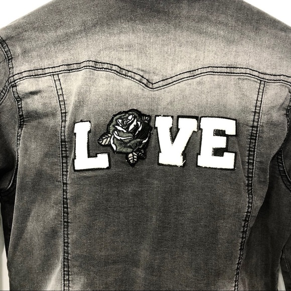 Vanilla Star-Black  Denim Tiger & Love Jacket L - Picture 7 of 8